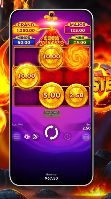 Volcanoes Coin Screenshot